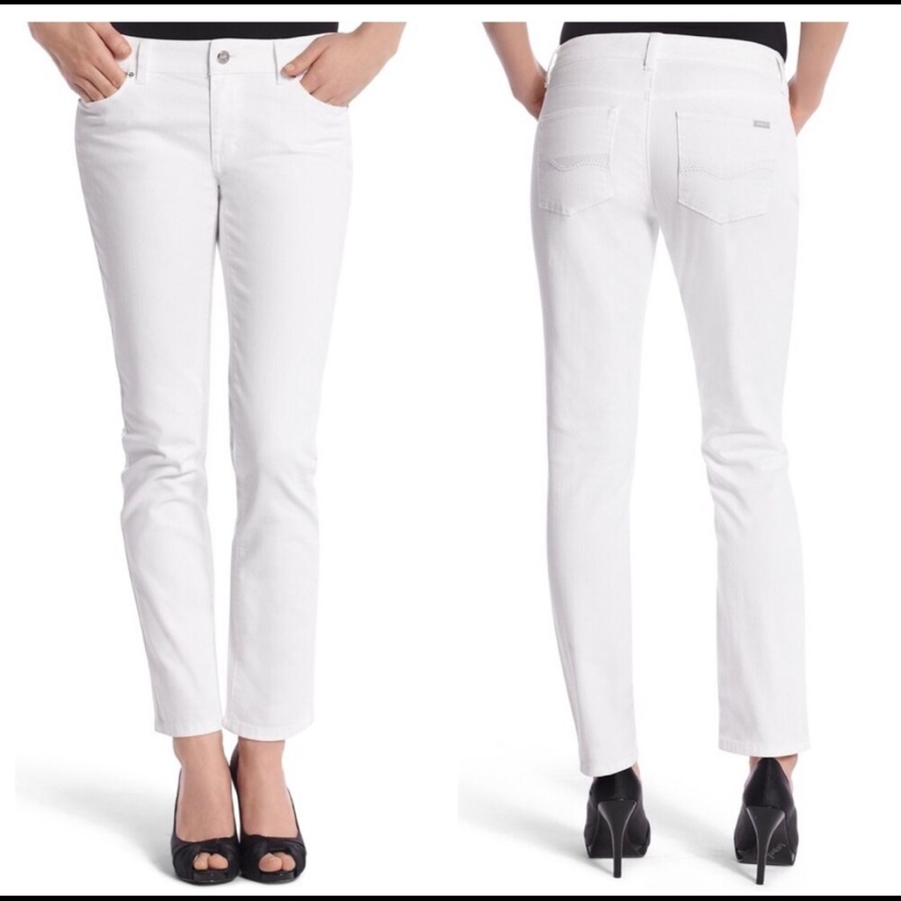 WHBM white jeans